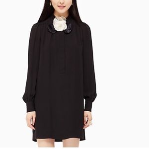Kate spade black rosette shirt dress size 4 PLEASE READ!